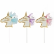 Decorațiuni pentru tort - Unicorn Happy Birthday 5 buc